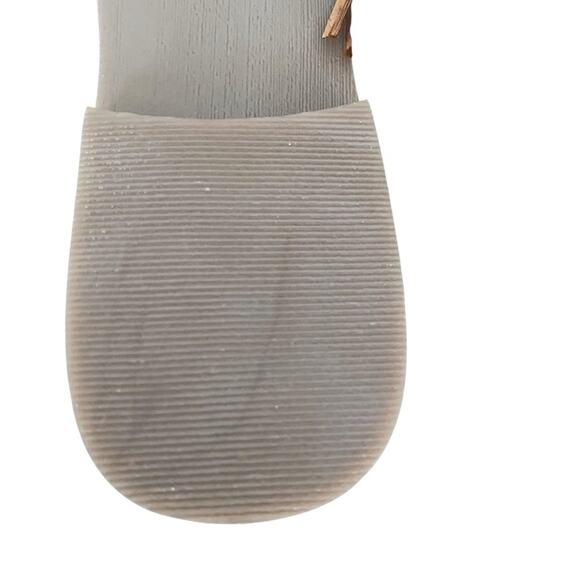 Kenneth Cole NWOB Leather Heron Slide Sandal Fringe Jewels size 9.5 - Picture 8 of 10